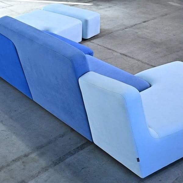 Vintage Sofa ROSETConfluences von Philippe Nigro für Ligne Roset mit Hocker-Set