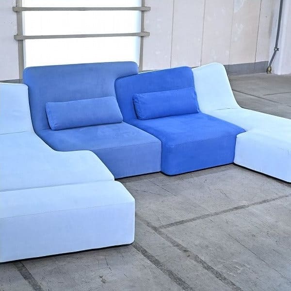 Vintage Sofa ROSETConfluences von Philippe Nigro für Ligne Roset mit Hocker-Set