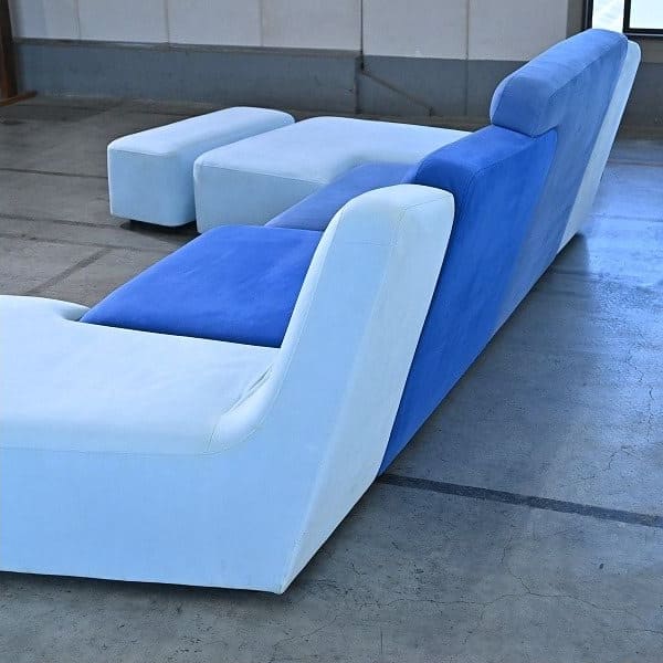 Vintage Sofa ROSETConfluences von Philippe Nigro für Ligne Roset mit Hocker-Set