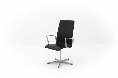 Bürostuhl Oxford Classic von Arne Jacobsen für Fritz Hansen schwarz