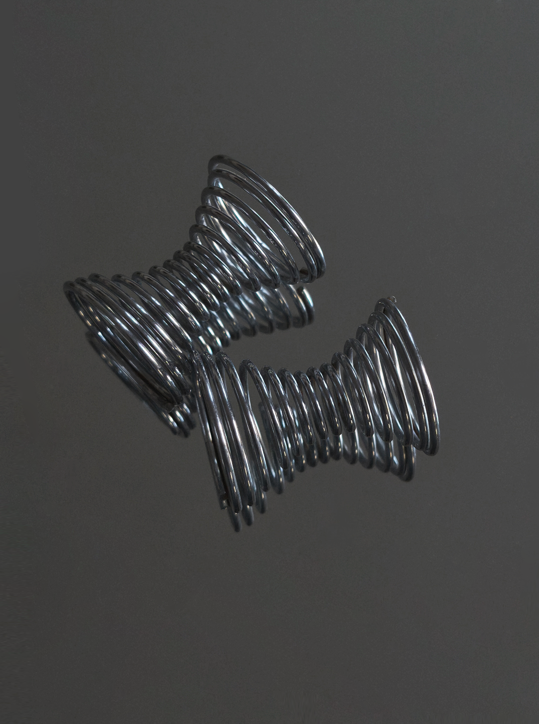 Set von 2 Vintage Eierbecher Spiral