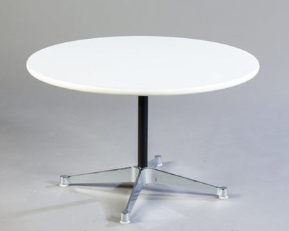 Vintage Couchtisch von Charles und Ray Eames für Herman Miller weiß schwarz silber