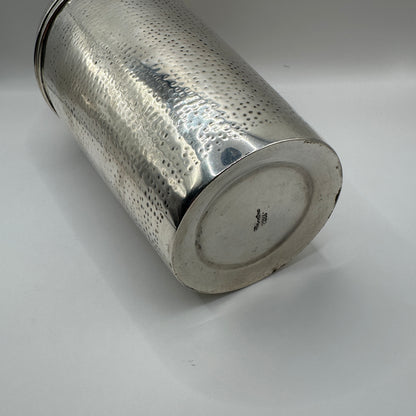 Seltener Martelé Cocktail Shaker 925er Sterling Silber handgehämmert