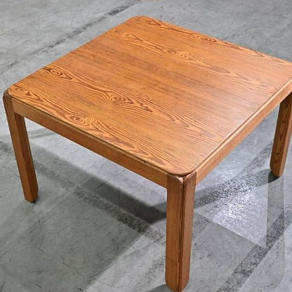 Vintage Beistelltisch aus Kiefernholz, quadratisch, skandinavisch, gebraucht