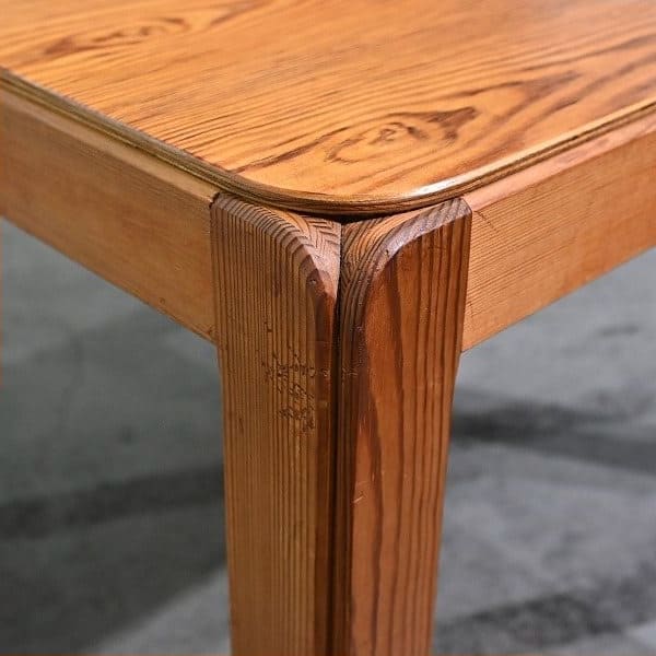Vintage Beistelltisch aus Kiefernholz, quadratisch, skandinavisch, gebraucht