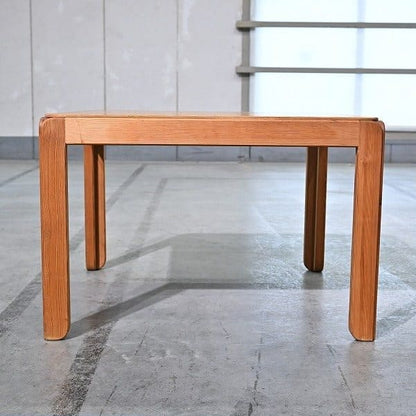 Vintage Beistelltisch aus Kiefernholz, quadratisch, skandinavisch, gebraucht
