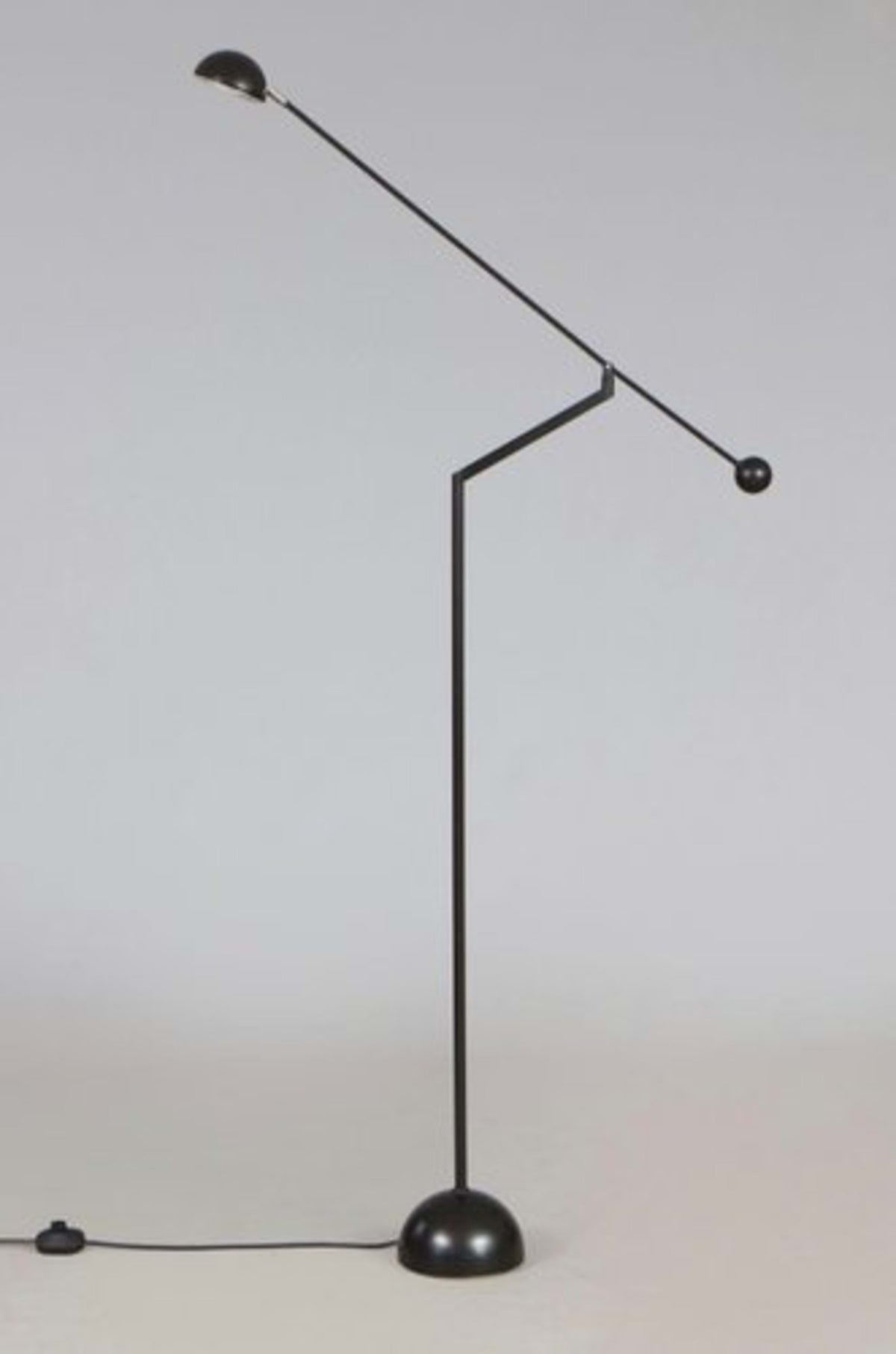 Vintage Stehlampe von Soelken für Soelken schwarz flexibel