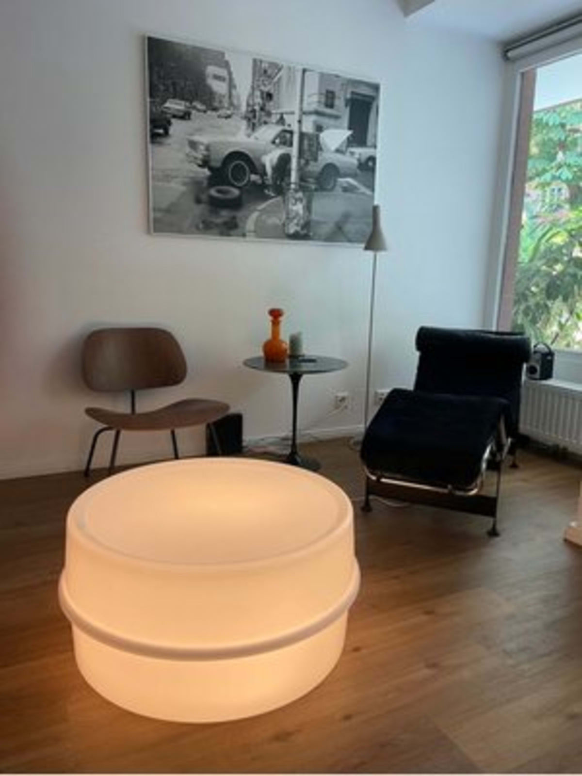 Vintage Tischlampe Ilumesa von Verner Panton für Innovation Randers cremeweiß