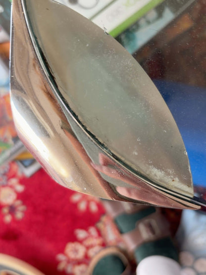 Vintage Couchtisch aus Glas und Chrom, Space Age