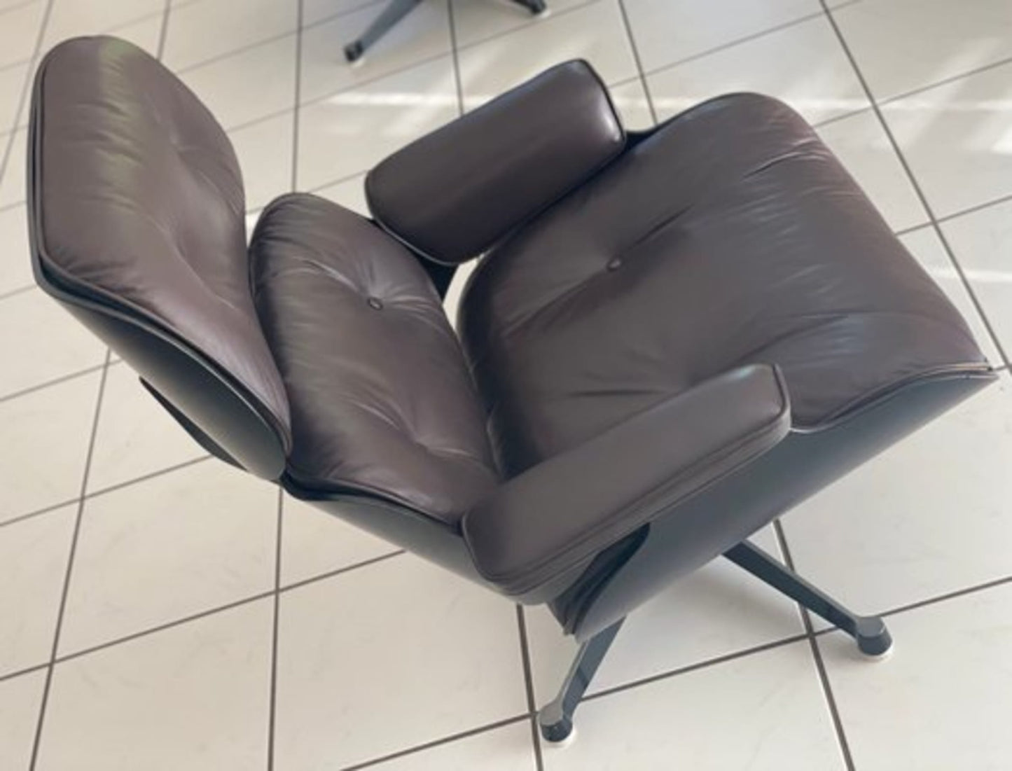 Vintage Lounge Sessel Set von 2 von Charles und Ray Eames für Herman Miller schwarz