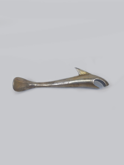Vintage Flaschenöffner Hai aus Messing