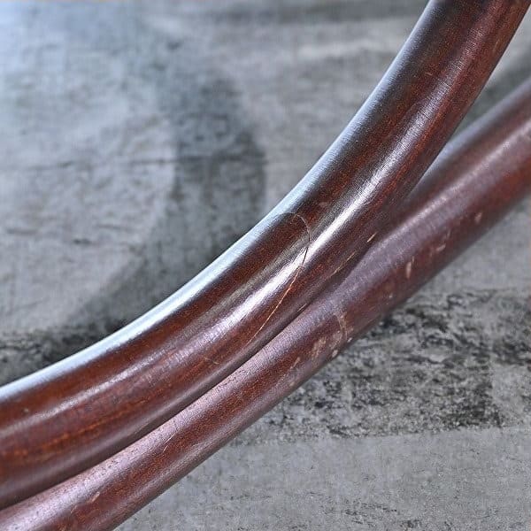 Vintage Schaukelstuhl "No.5-RU" von Akita Mokko für IDC Otsuka Möbel, Bugholz, Rattan, gebraucht