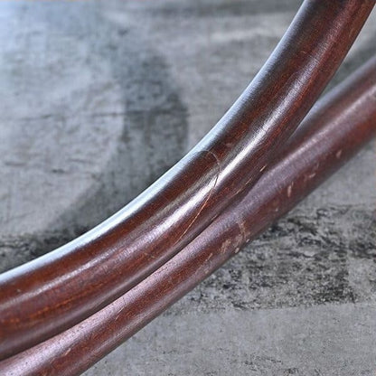 Vintage Schaukelstuhl "No.5-RU" von Akita Mokko für IDC Otsuka Möbel, Bugholz, Rattan, gebraucht