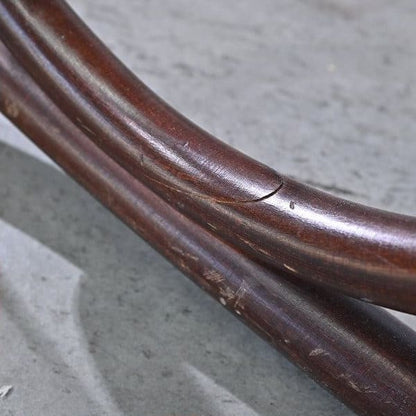 Vintage Schaukelstuhl "No.5-RU" von Akita Mokko für IDC Otsuka Möbel, Bugholz, Rattan, gebraucht