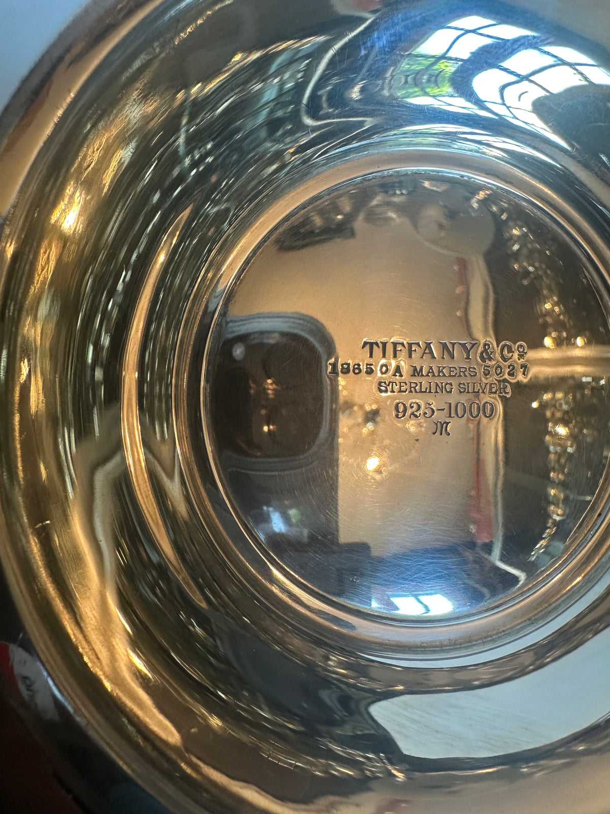 Bol rond vintage en argent modèle 18650A de Tiffany & Co. Relief classique