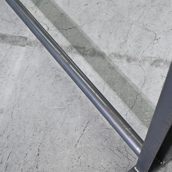 Vintage Garderobe im Industriedesign mit Lochblech, rechteckig, gebraucht