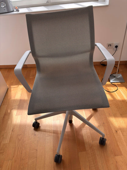Vintage Bürostuhl "Physix" von Alberto Meda für Vitra in Grau