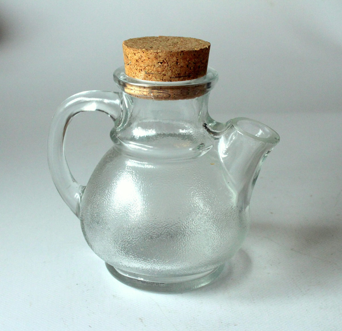 Vintage Nusskanne von Tischfein/WMF aus Glas und Kork