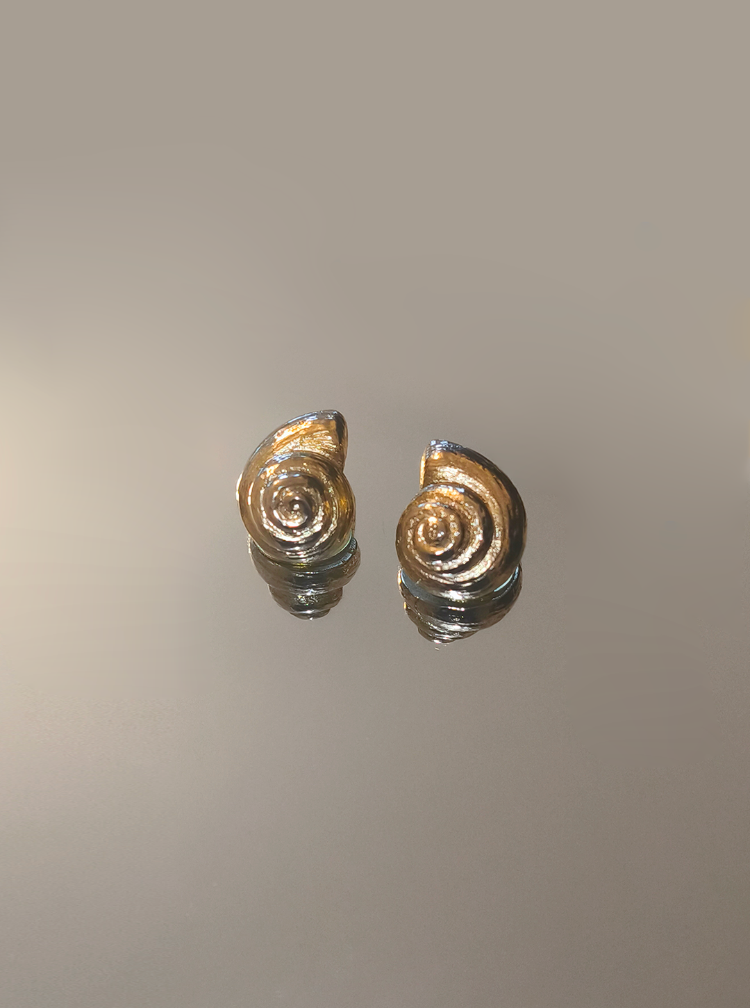 Vintage Ohrclip Shell Set von 2