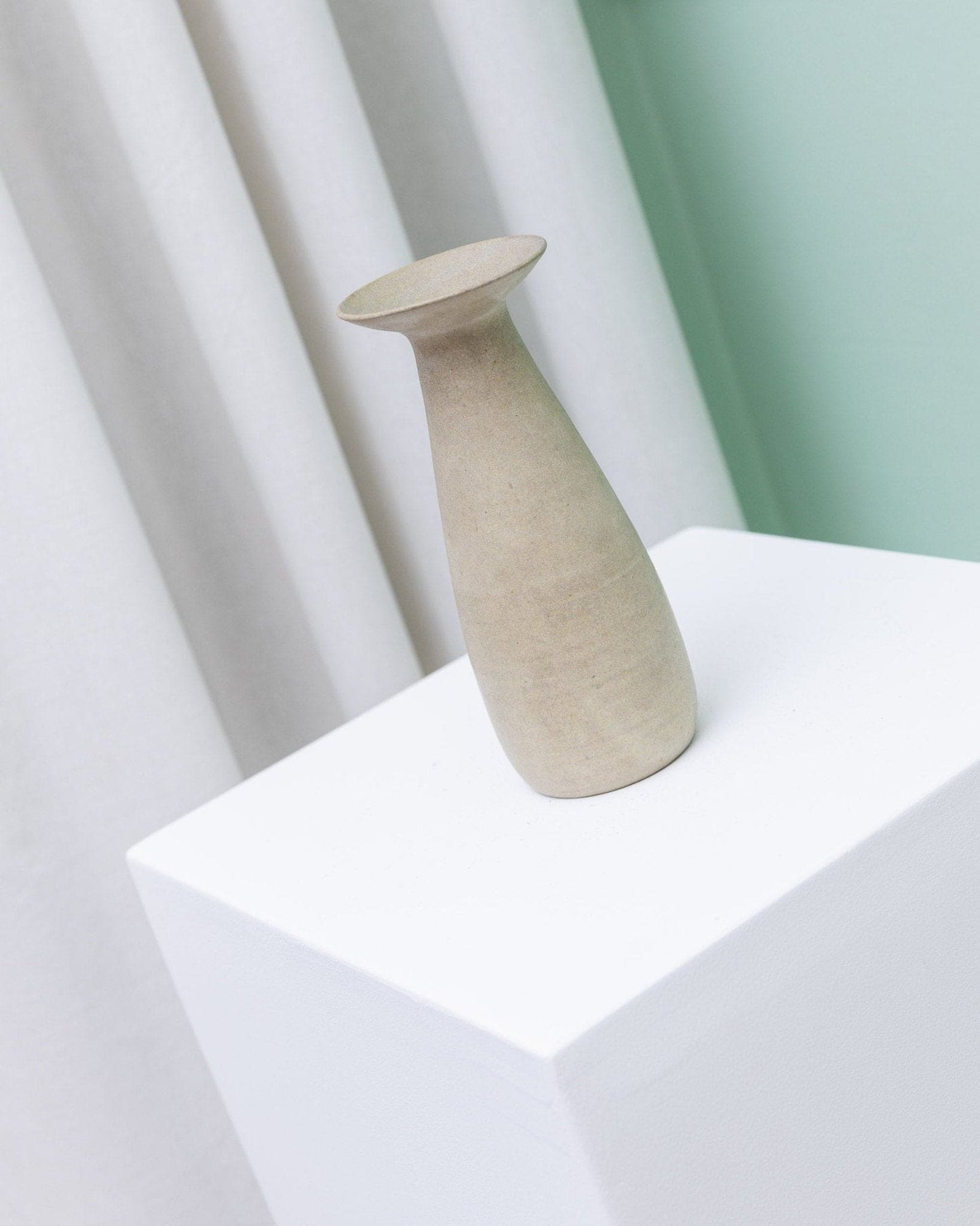 Vintage ceramic vase by Heinz Pelzer Studio Mid Century Design 1970s