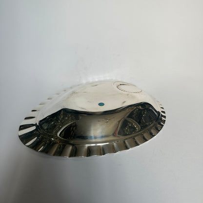 Bol vintage en argent à bord coquillage par Tiffany+Co. Modèle 23350