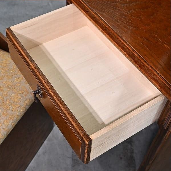 Vintage Frisiertisch Bruges mit Spiegel und Hocker von Mitsukoshi
