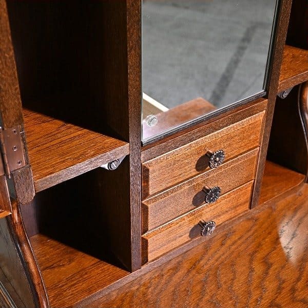 Vintage Frisiertisch Bruges mit Spiegel und Hocker von Mitsukoshi