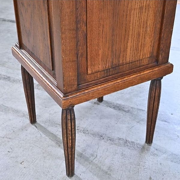 Vintage Konsole von England, Eichenholz, Marmorplatte
