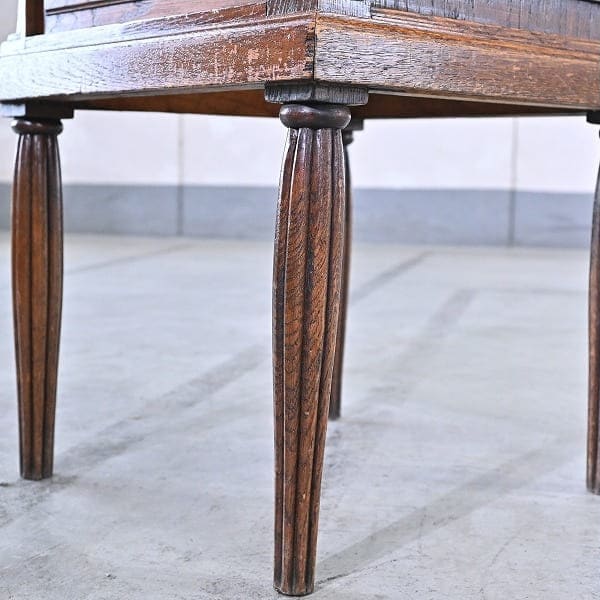 Vintage Konsole von England, Eichenholz, Marmorplatte