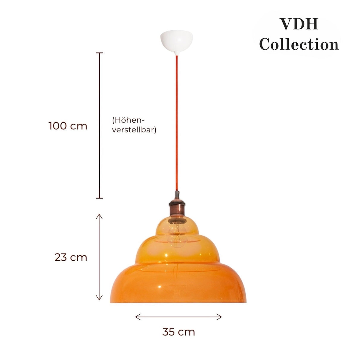 Pendant Light "Halo Honey" by VDH Collection
