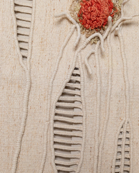 Vintage Wandteppich von Liselotte Hofmeister blau Wolle Kunststoff 1970er