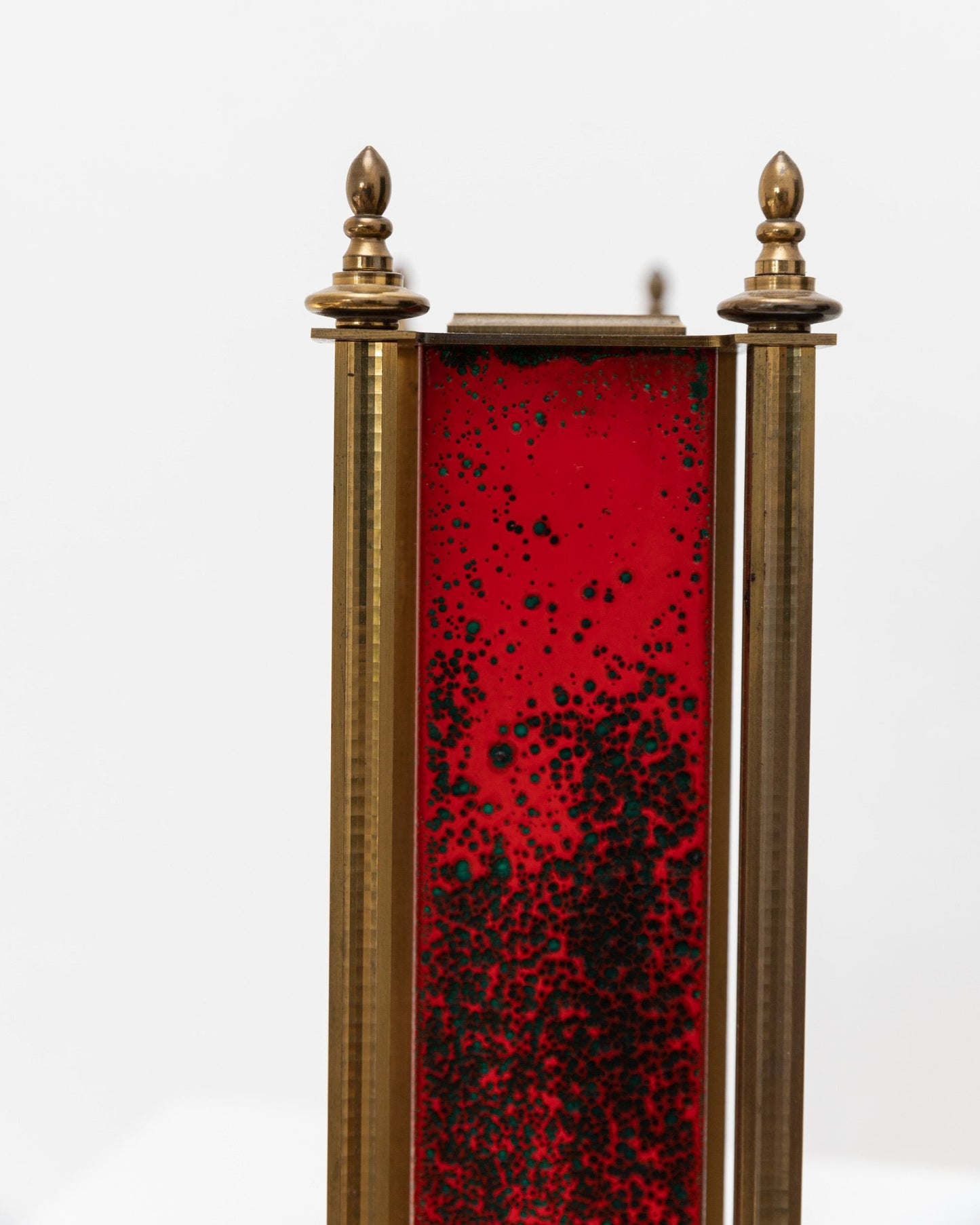 Vintage clock by Atlanta red brass 1970s