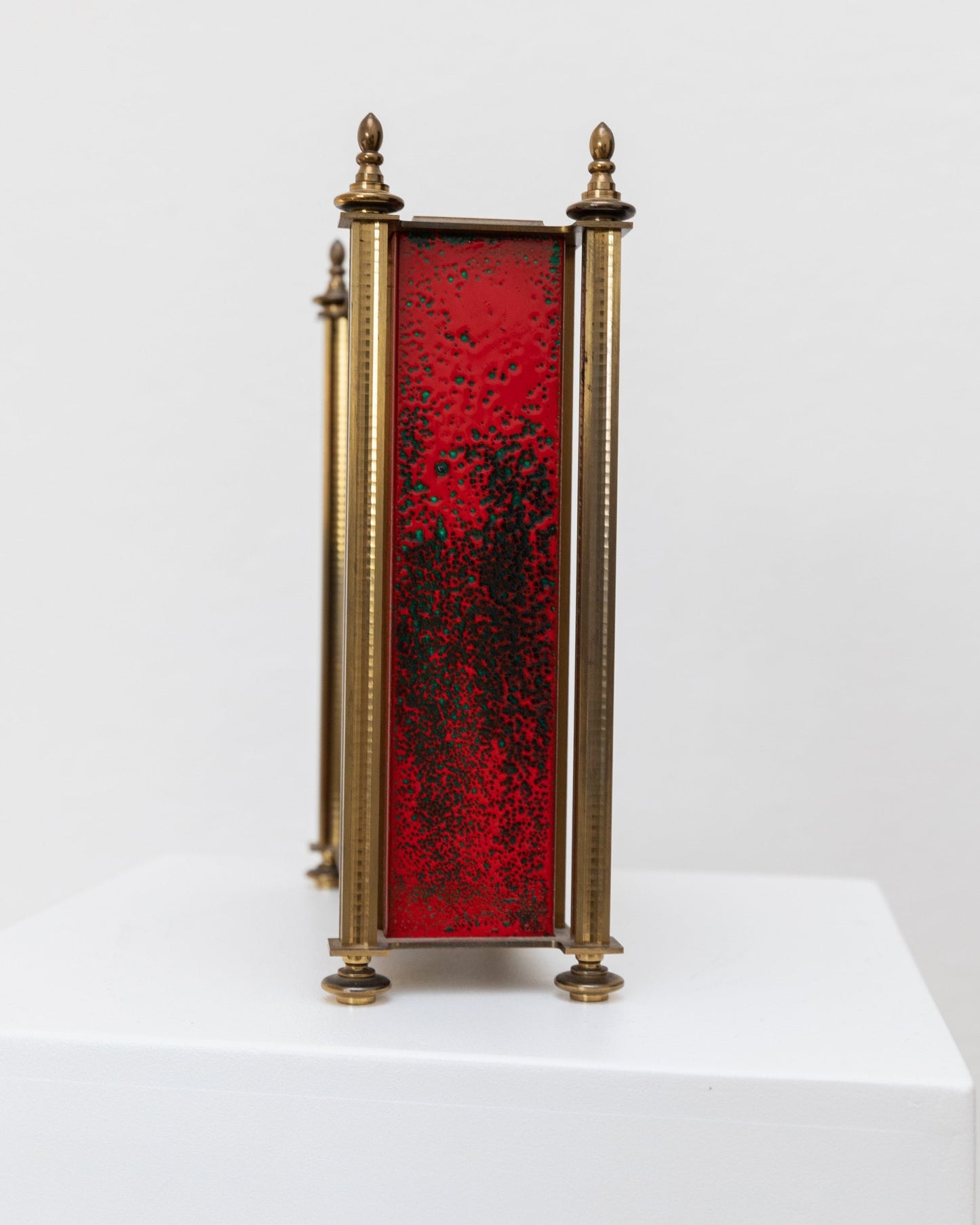 Vintage clock by Atlanta red brass 1970s