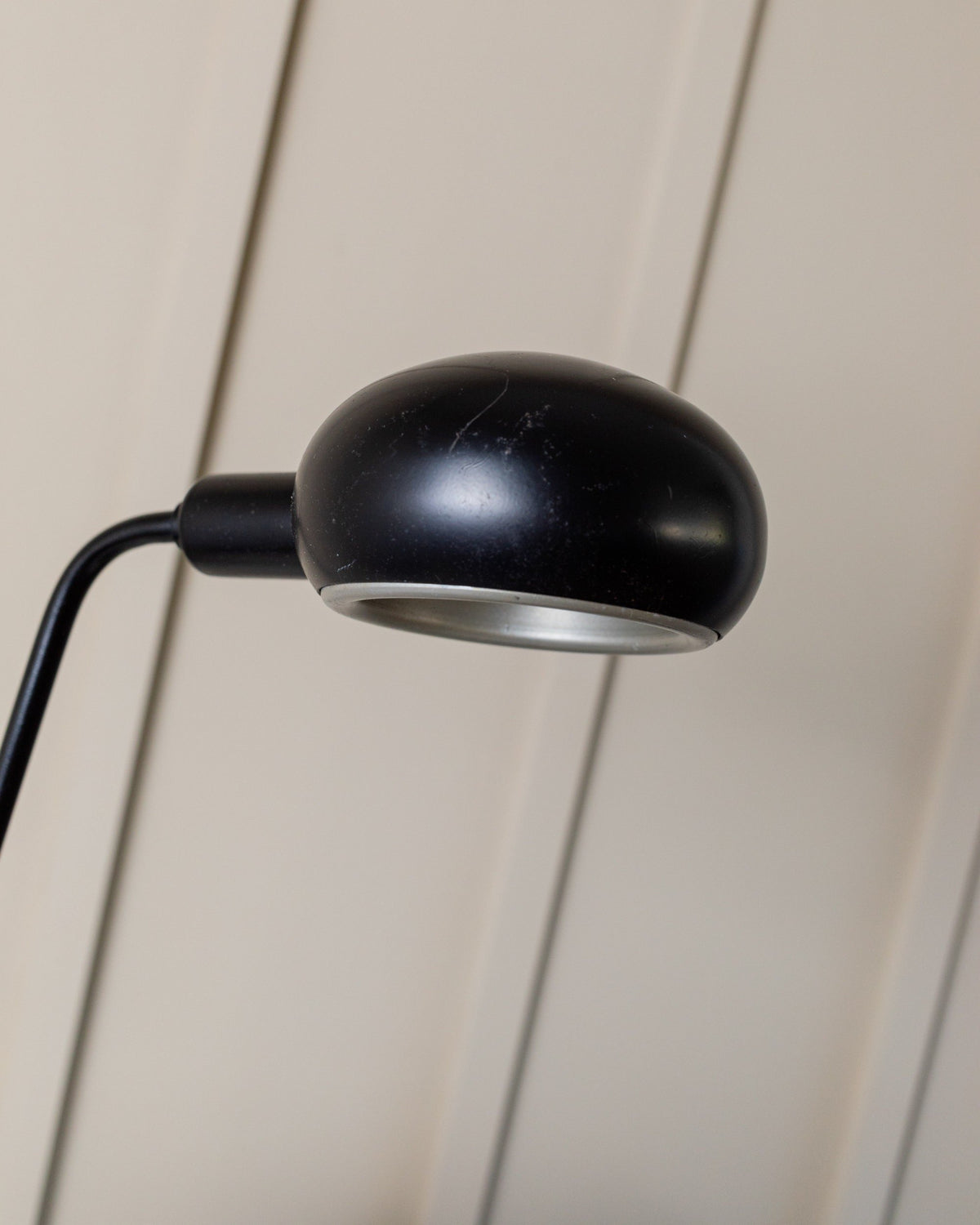 Vintage Table Lamp Metal Black Postmodern Memphis Style Italy 1980s
