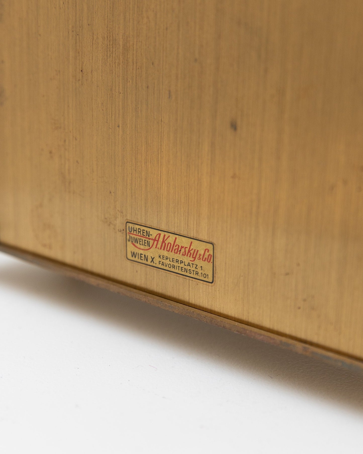 Vintage clock by Atlanta red brass 1970s