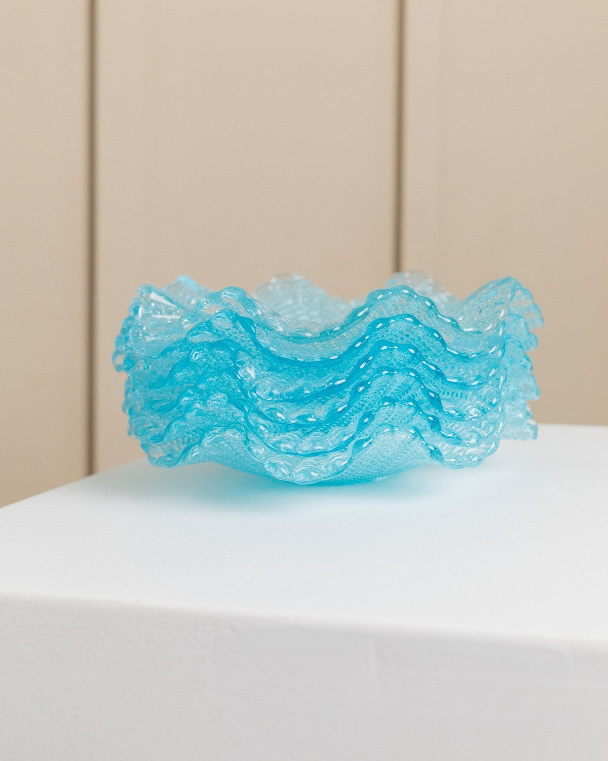 Bol Vintage en Cristal de Verre Turquoise par Fenton Lot de 6