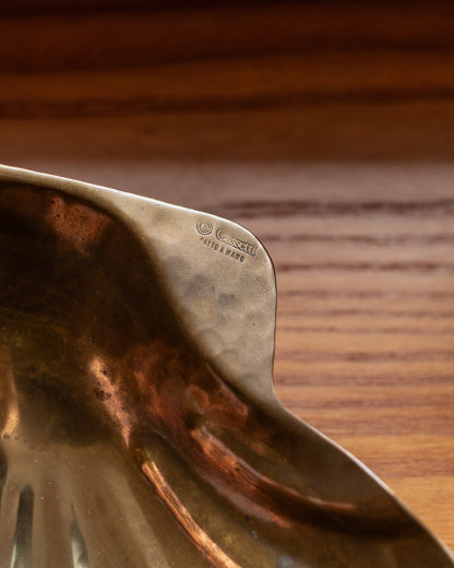 Vintage bowl brass by Renzo Cassetti gold Mid Century Design Italy 1960s