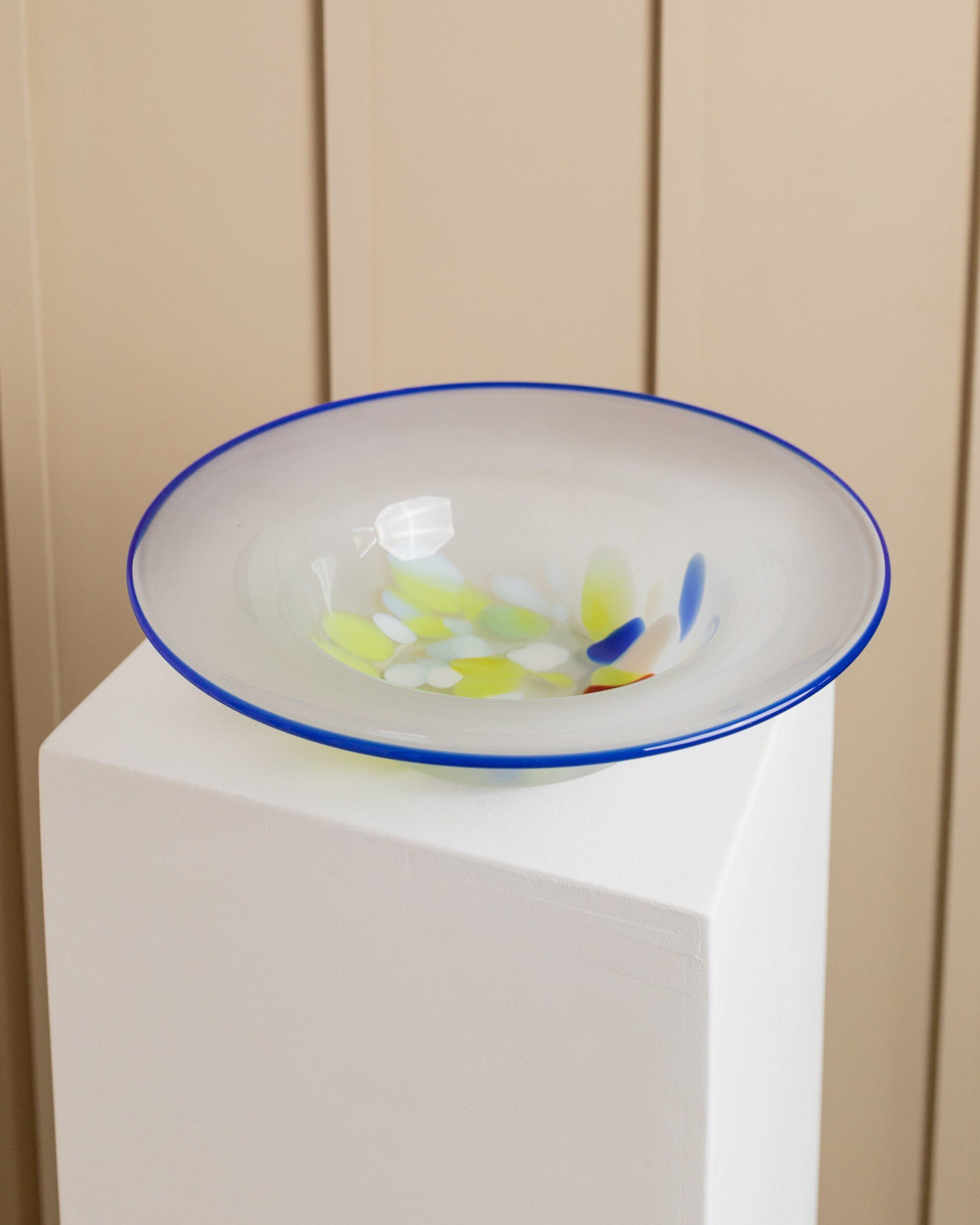 Bol vintage en verre de Murano coloré années 80