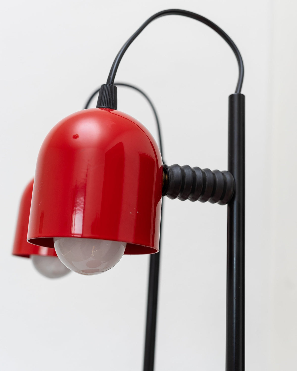 Vintage Tischlampe rot Postmodernes Memphis-Design 1980er Set von 2
