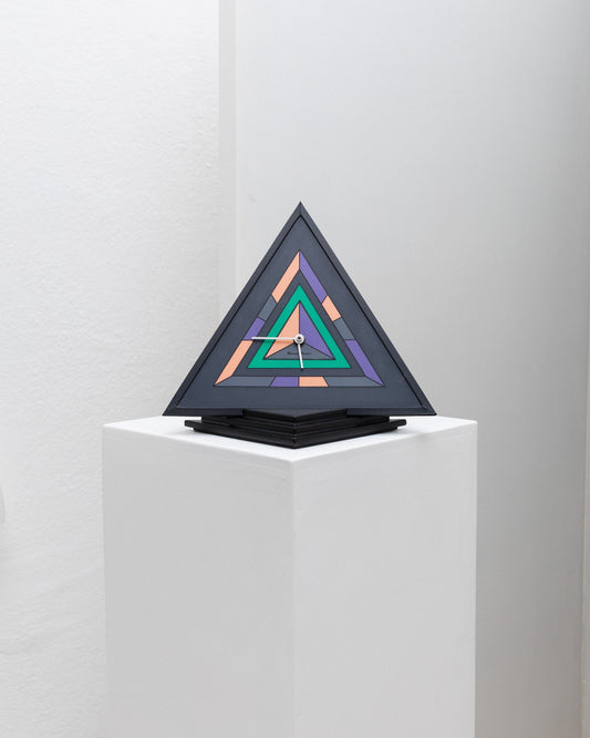 Vintage Wanduhr Pop Art von Diamantini Domeniconi bunt Memphis Style 1980er