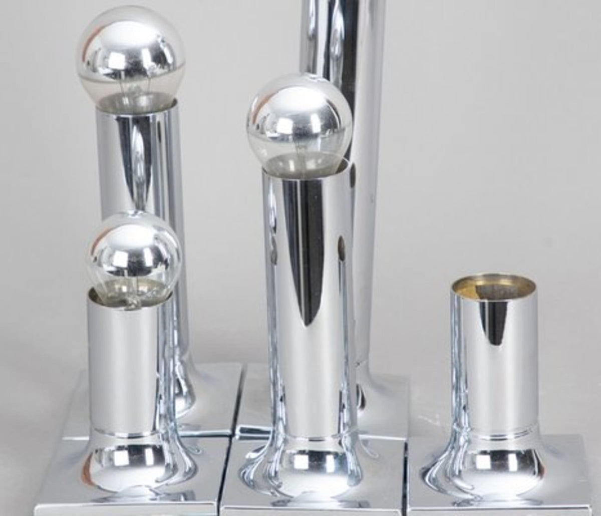 Vintage Lampe Set von 5 von Staff Silber verchromt