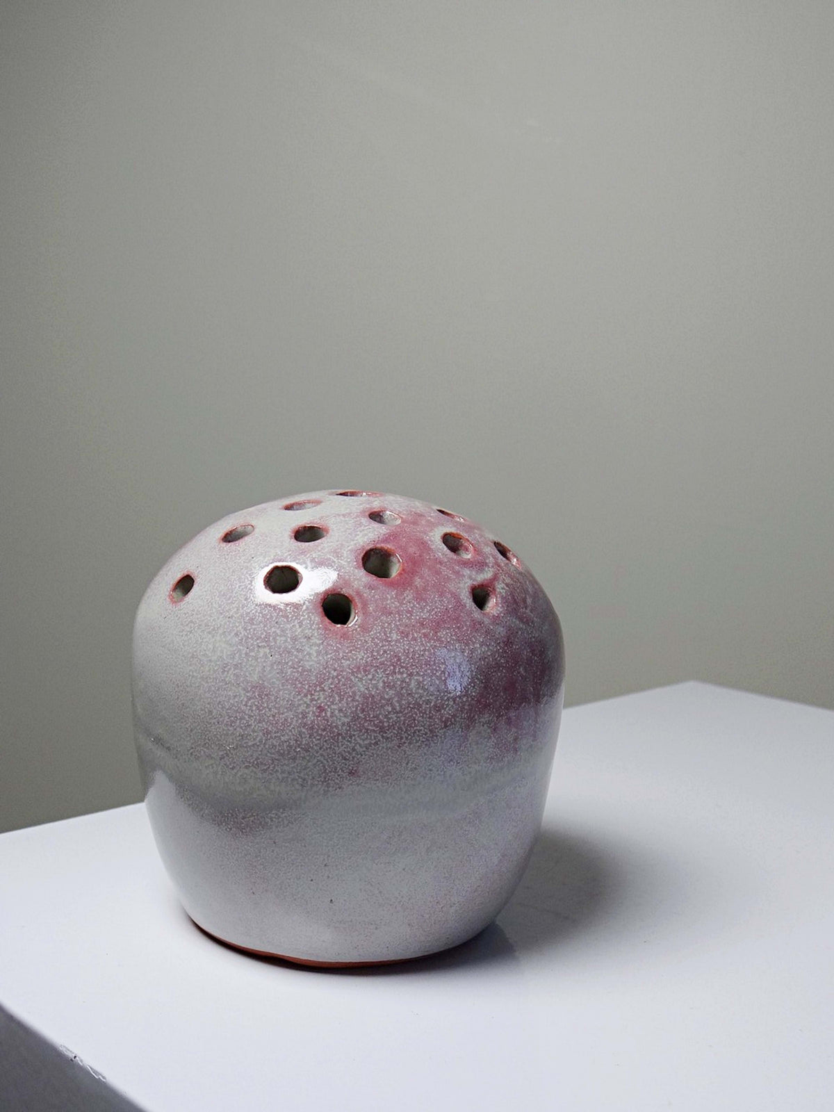 Vintage Pique-fleurs Vase "Ikebana" signiert PB 86, Frankreich 1980er