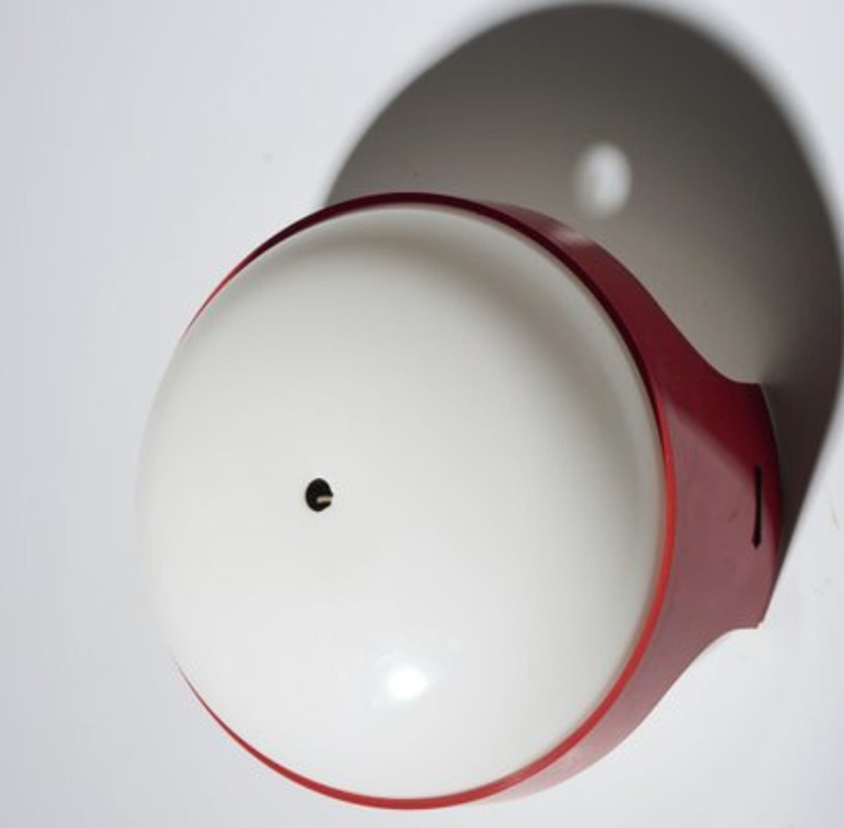 Vintage Wandleuchte Noviglio von Joe Colombo für Kartell Rot Weiß