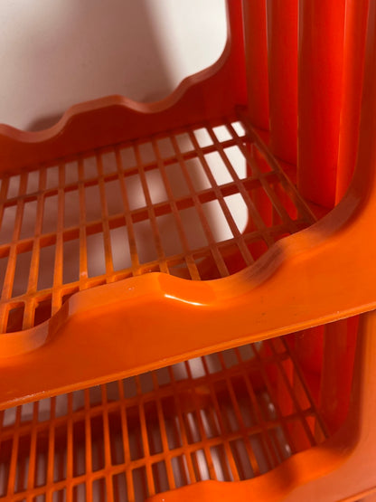 Casier à vin vintage en plastique par Witzmann Space Age années 1970