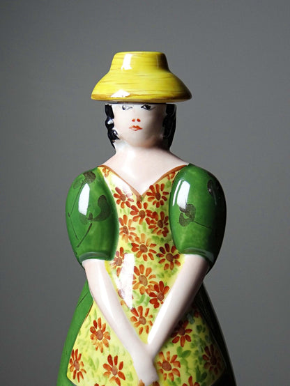 Vintage Likörflakon "Guignolet" im Stil von Robj, Porzellan Limoges