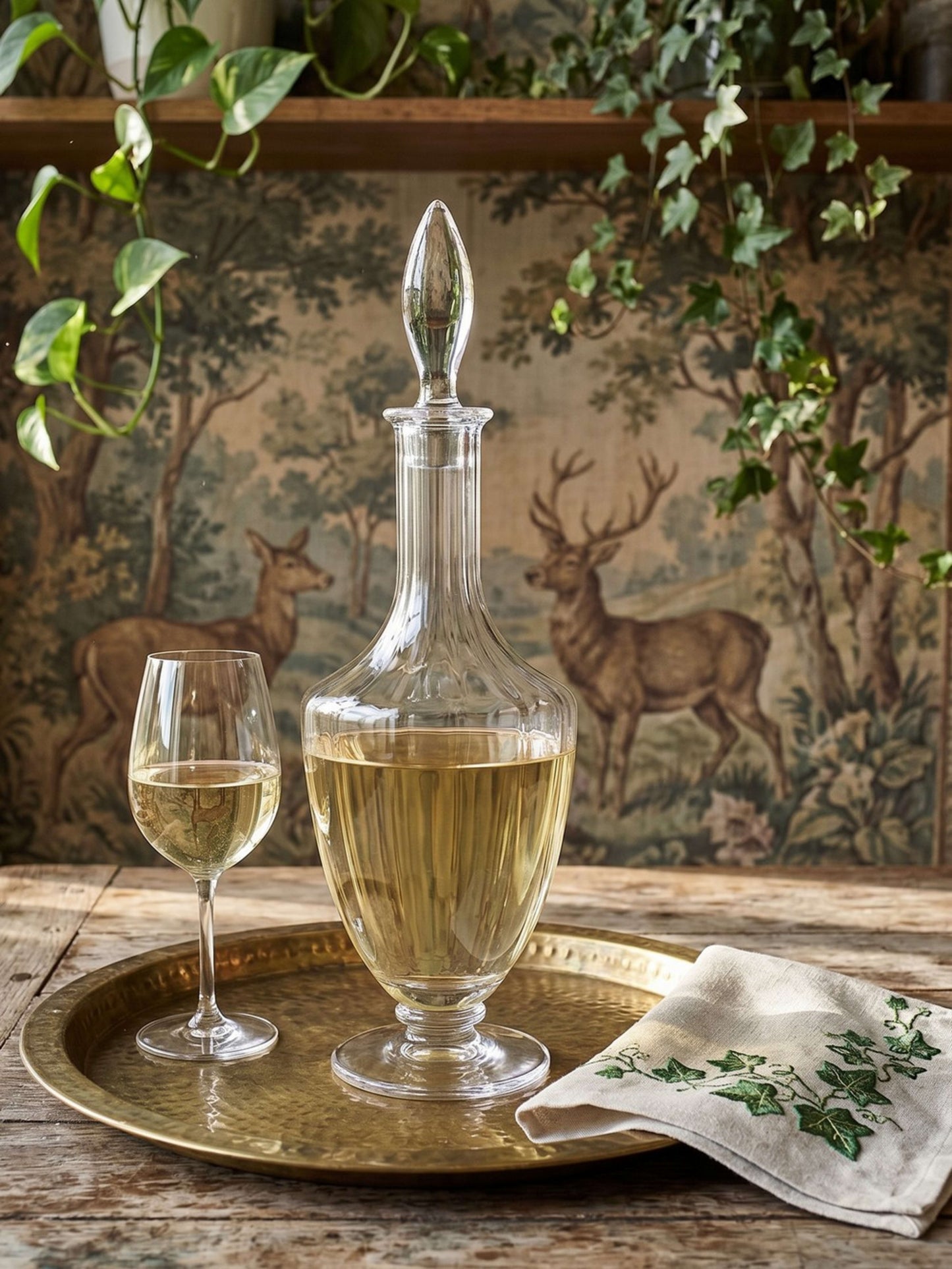 Vintage Kristallkaraffe von Cristal de Sèvres