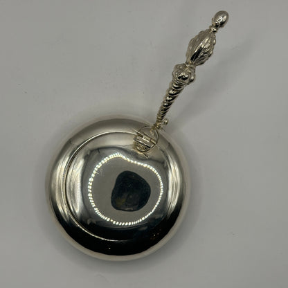 Vintage Silberdose von E.A.R. Frankreich mit ornamentiertem Griff, seltenes Sammlerstück