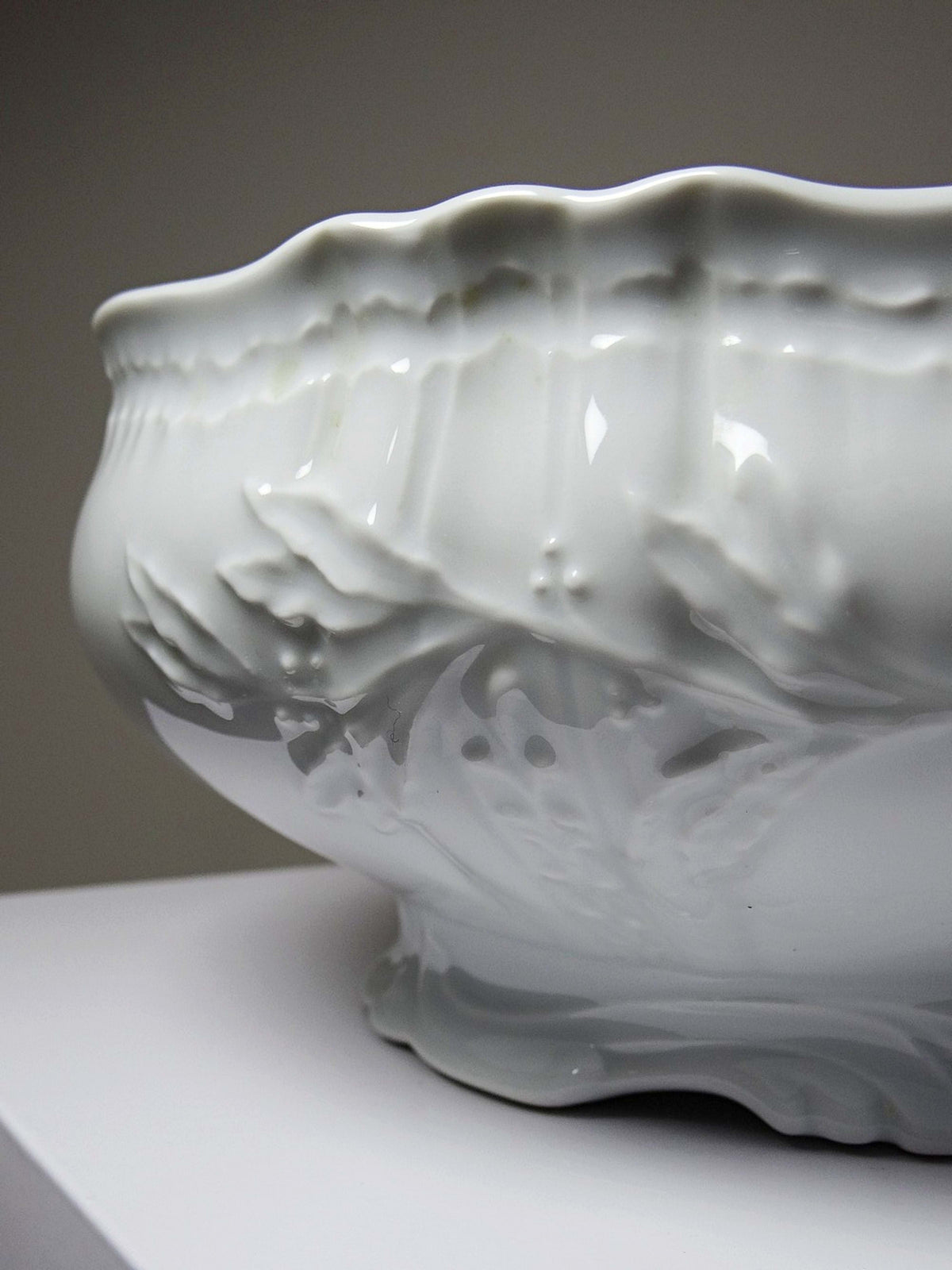 Vintage Salatschüssel "Louvre", Bernardaud zugeschrieben, Limoges Porzellan