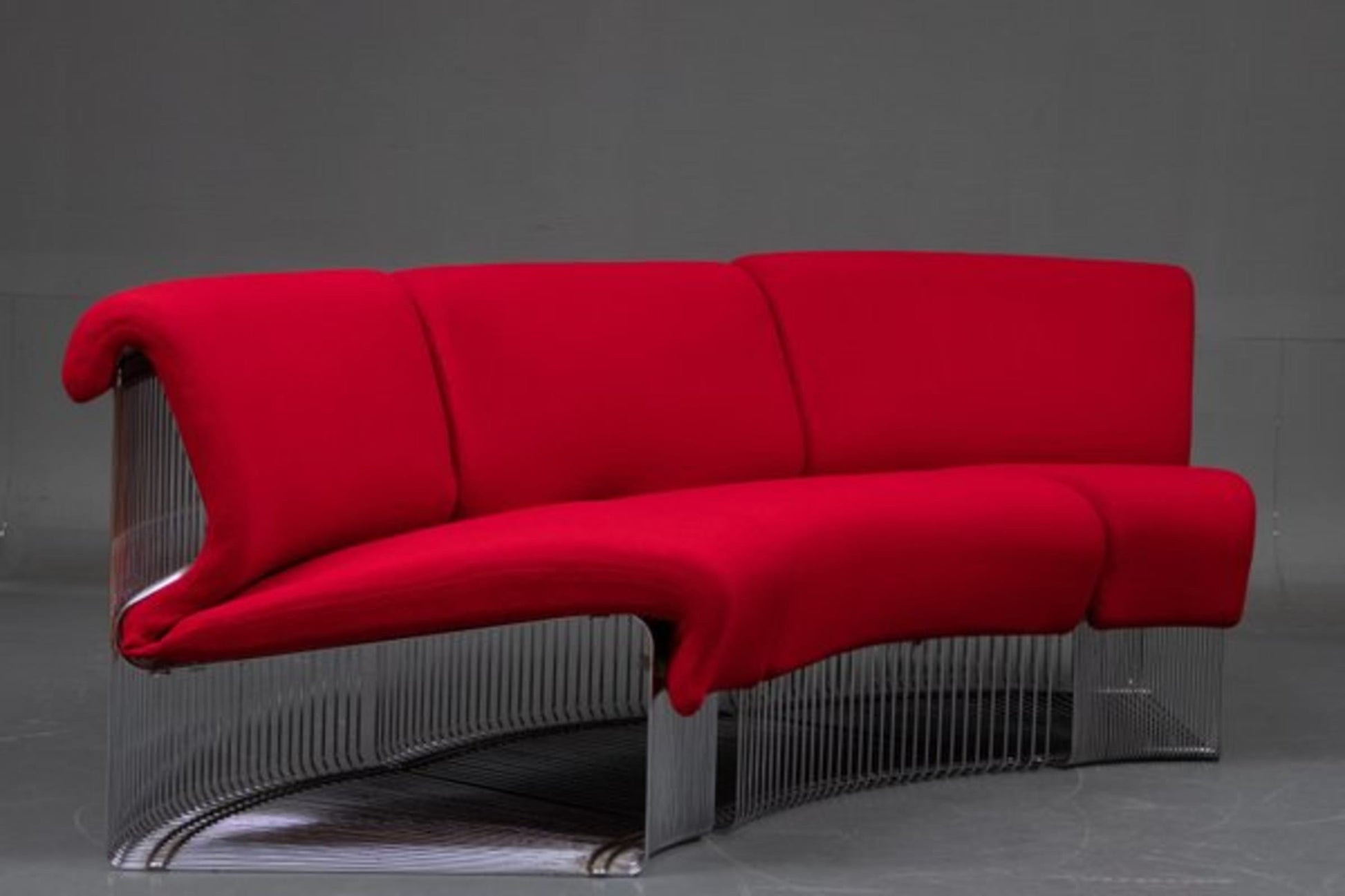 Vintage Lounge-Sessel Pantanova Set von 3 von Verner Panton für Fritz Hansen purpurrot