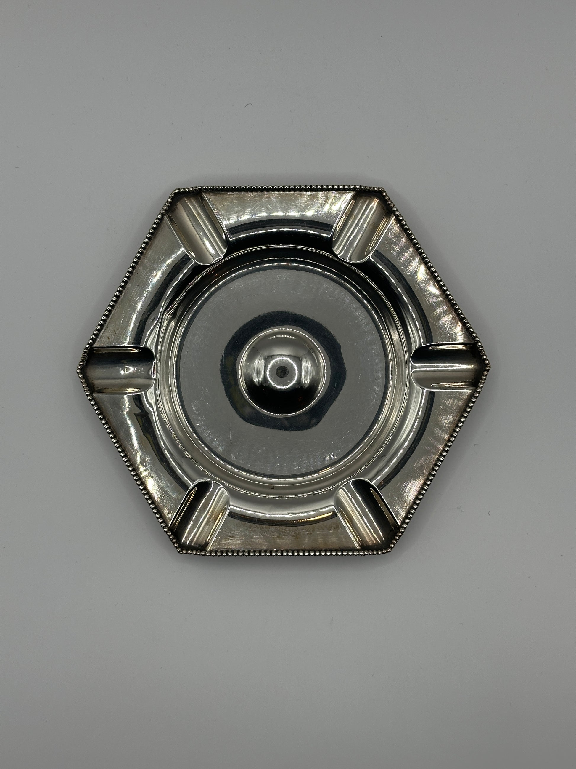 Vintage Aschenbecher Sterling Silber Modell „Sterling 104“ klassisch schwer